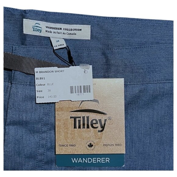 Tilley Wanderer Shorts Brandon Short BLBS1 Blue Size 38 - Picture 5 of 15